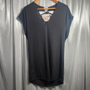 Jordan Taylor V-Neck Tunic Swimsuit Coverup with Back Slashes and Flowy Design